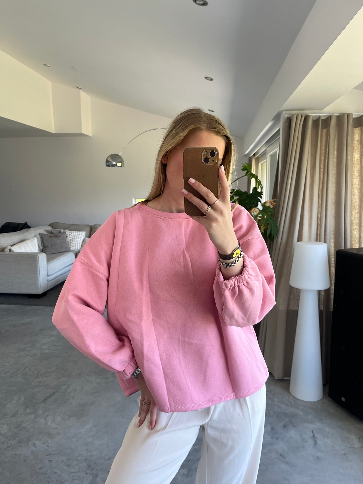 Good vibes sweater - roze