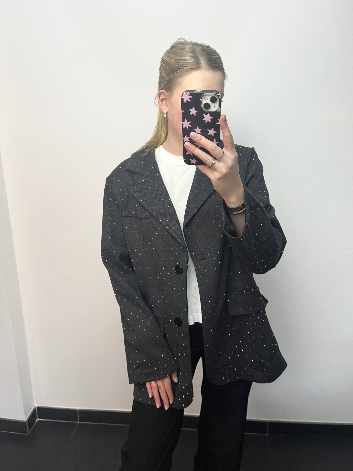 Bibi blazer zwart - lang