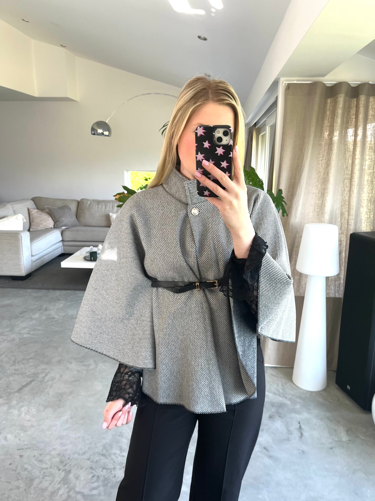 Flair poncho - grijs