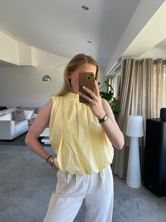 Olive top - geel