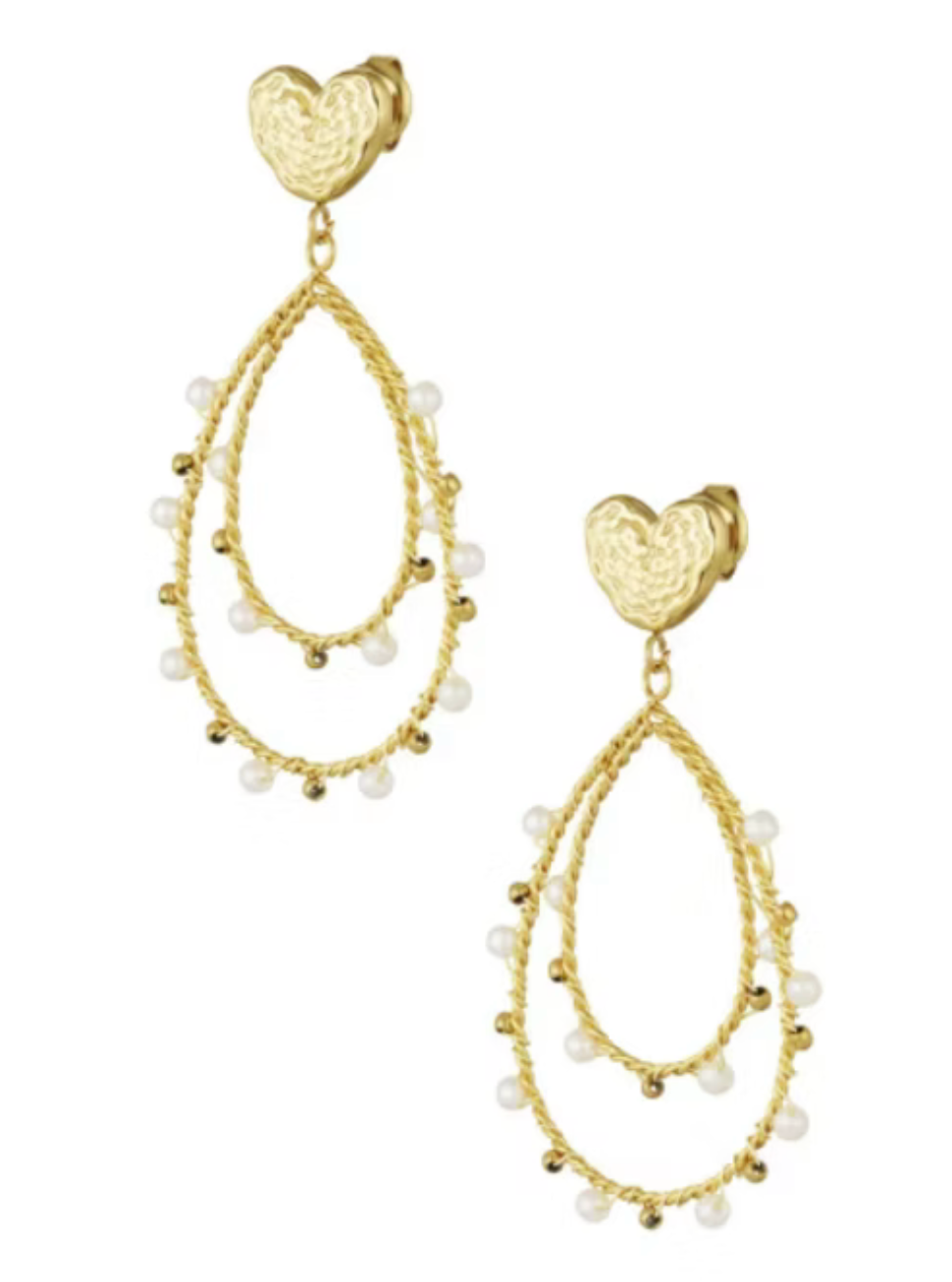 Flori oorbellen - goud