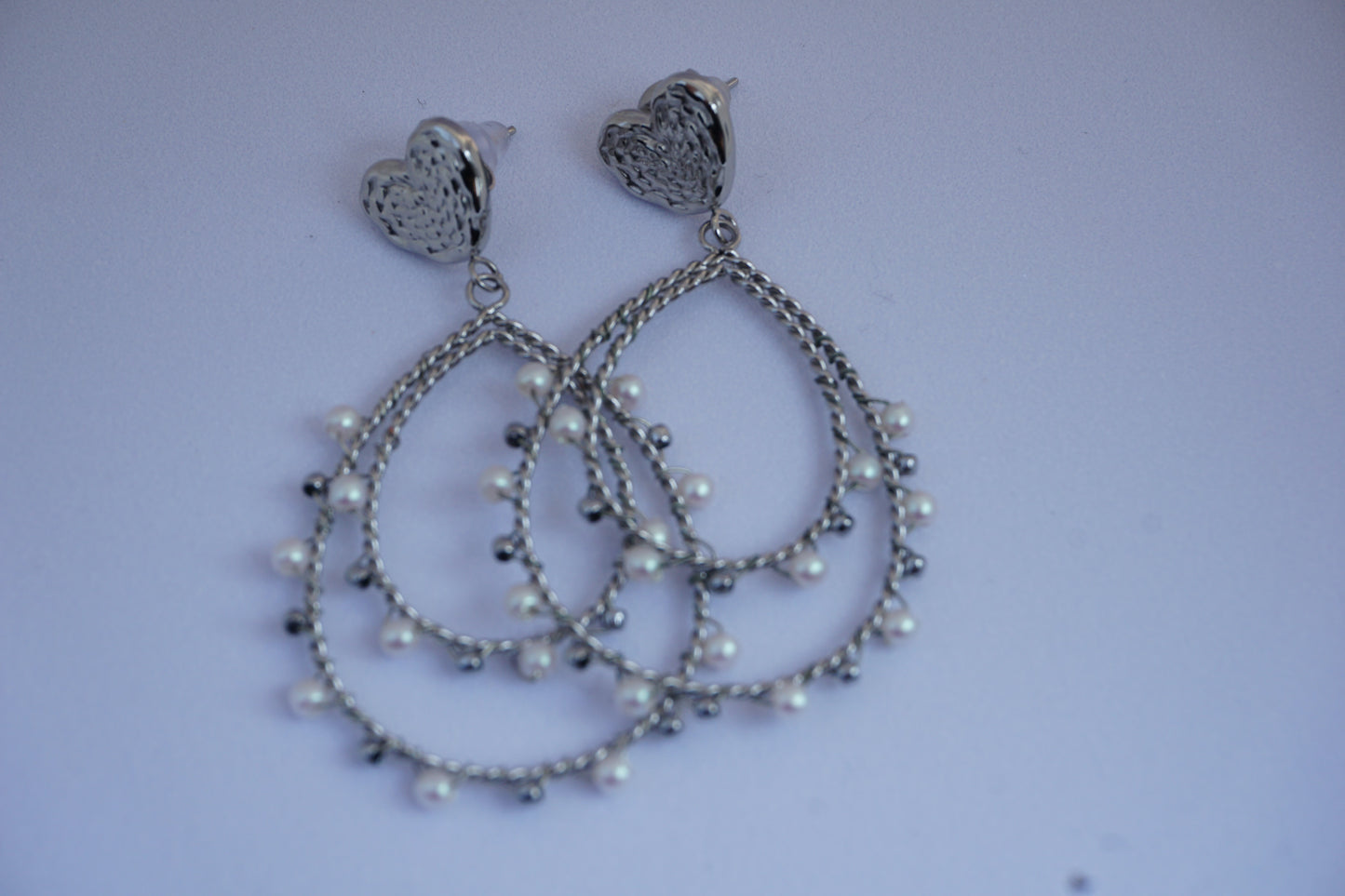 Flori oorbellen - zilver