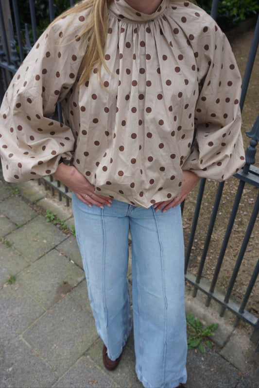 Juna- top taupe