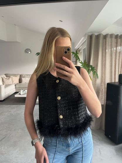 Essie gilet - zwart