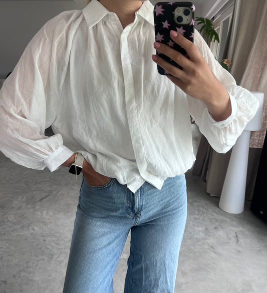 Sofie blouse ballon - white