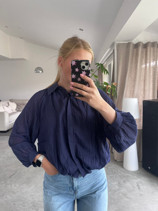 Sofie blouse ballon - marine blue