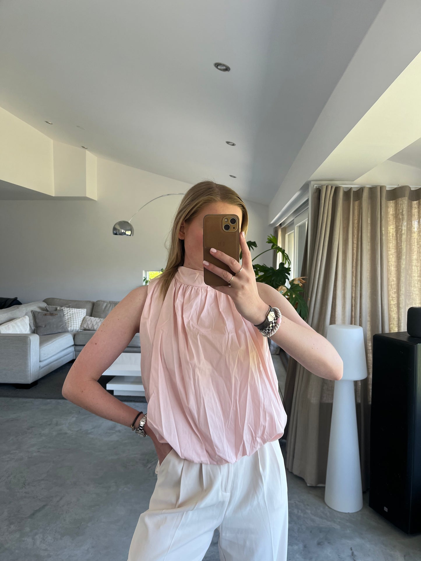 Olive top - roze