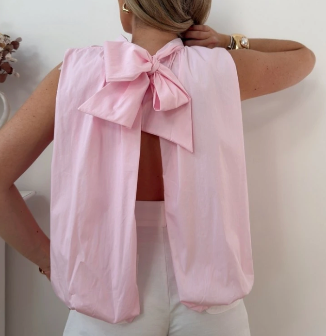 Olive top - roze